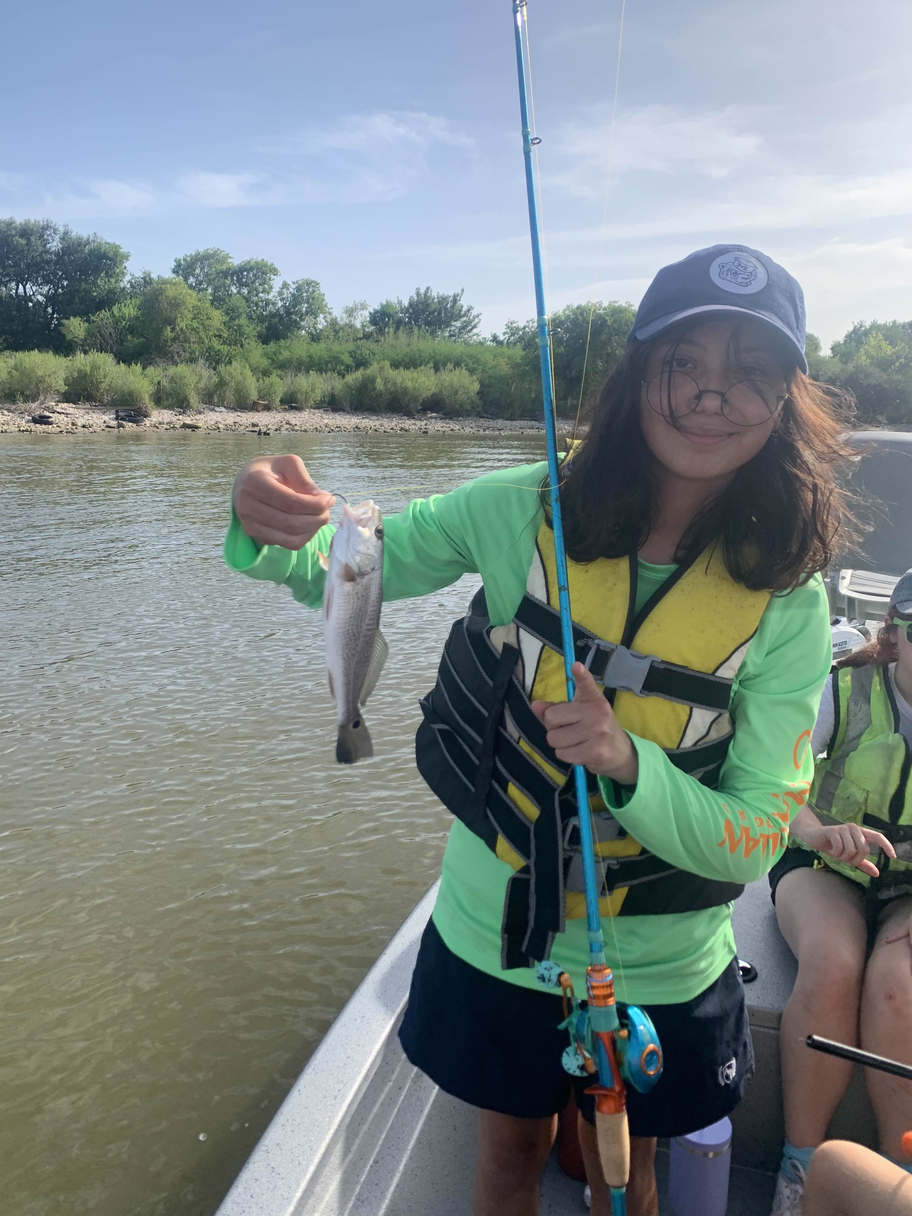 Me fishing on a boat